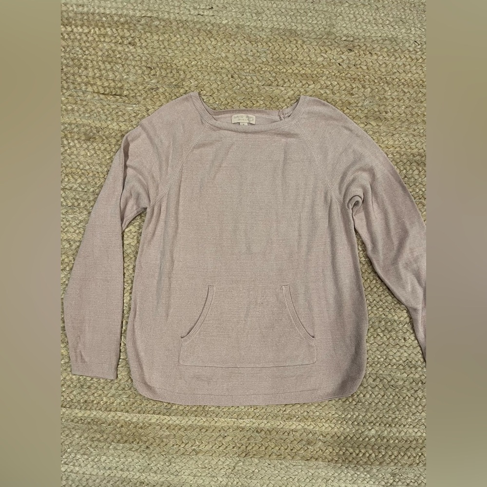 Barefoot Dreams CozyChic Ultralite Knit Pullover Sweater with Front Pocket